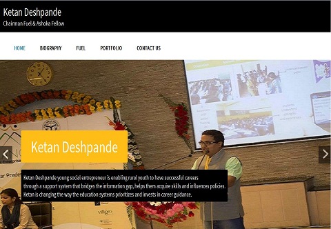 Orison Info System Pvt. Ltd Developed Wesite For Ketan Deshpande
